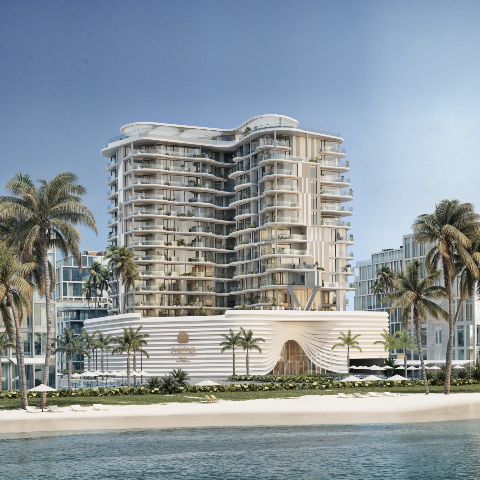 Esmé Beach Residences on the beachfront of Dubai Islands