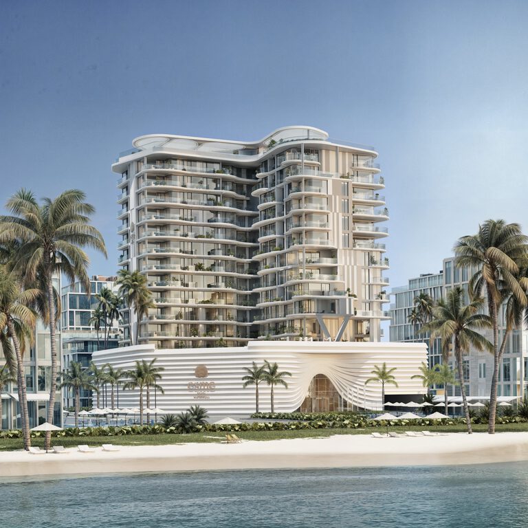 Esmé Beach Residences on the beachfront of Dubai Islands