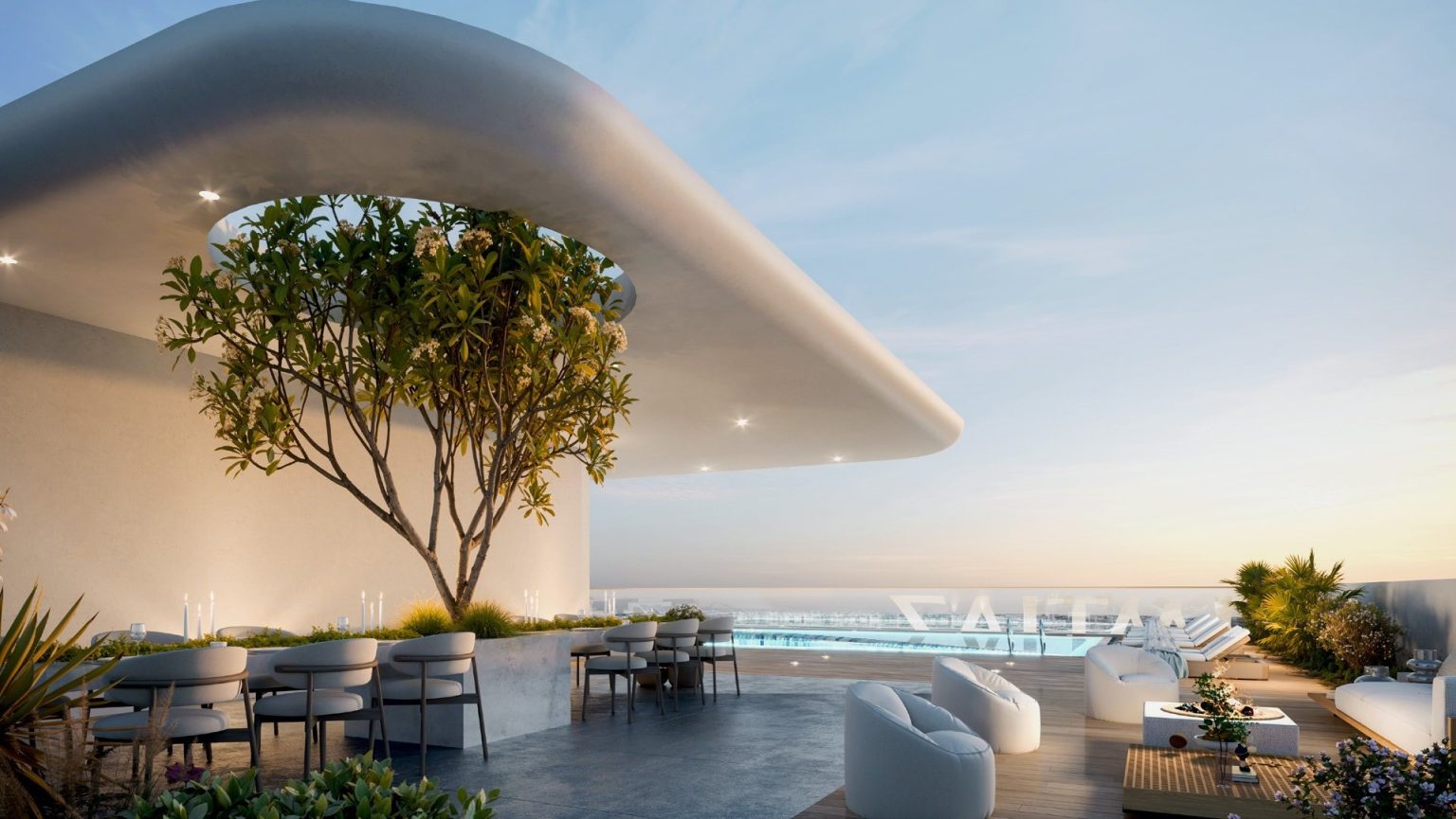 Rooftop pool at Pearl House by Imtiaz