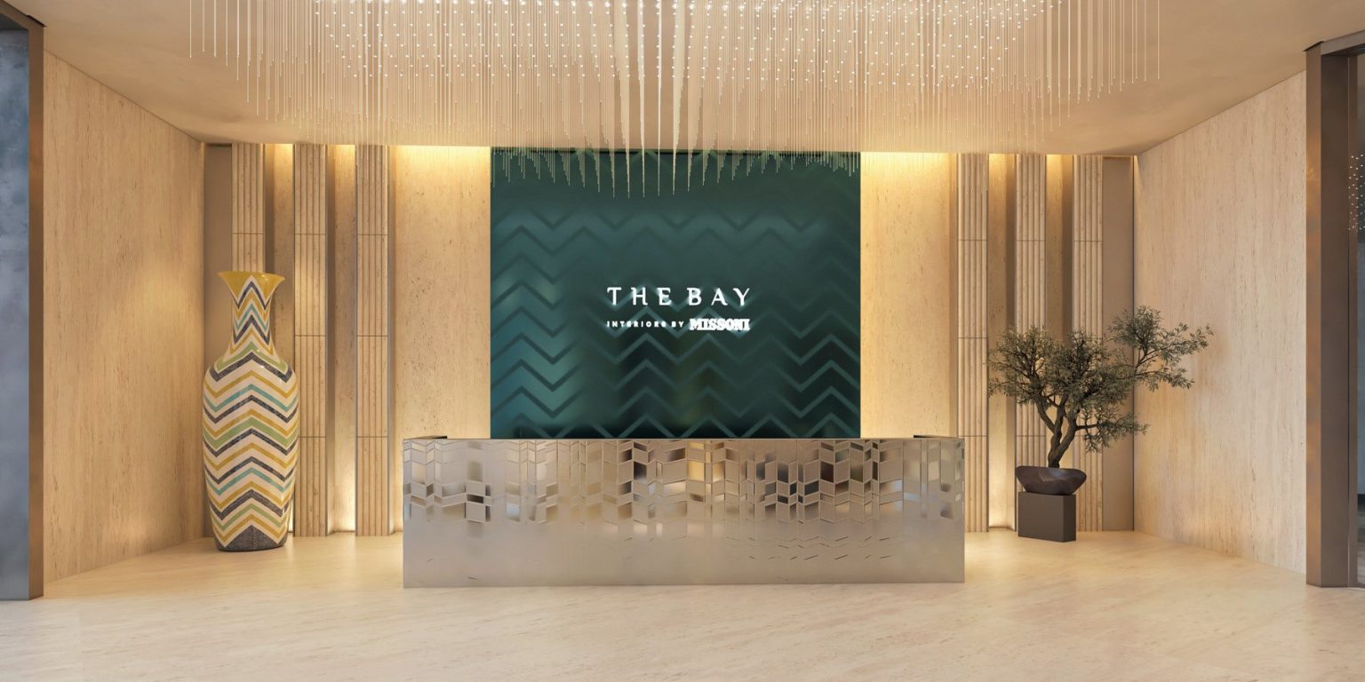 Missoni-designed lobby at The Bay, Dubai Islands